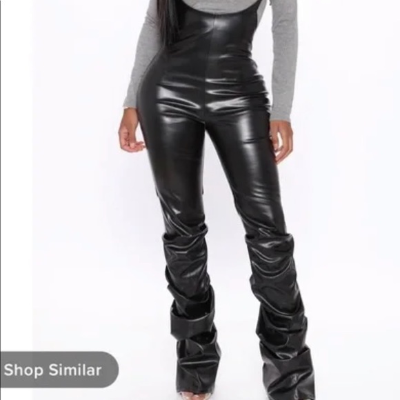 Fashion Nova Pants - NWT Harlow PU stacked pant
